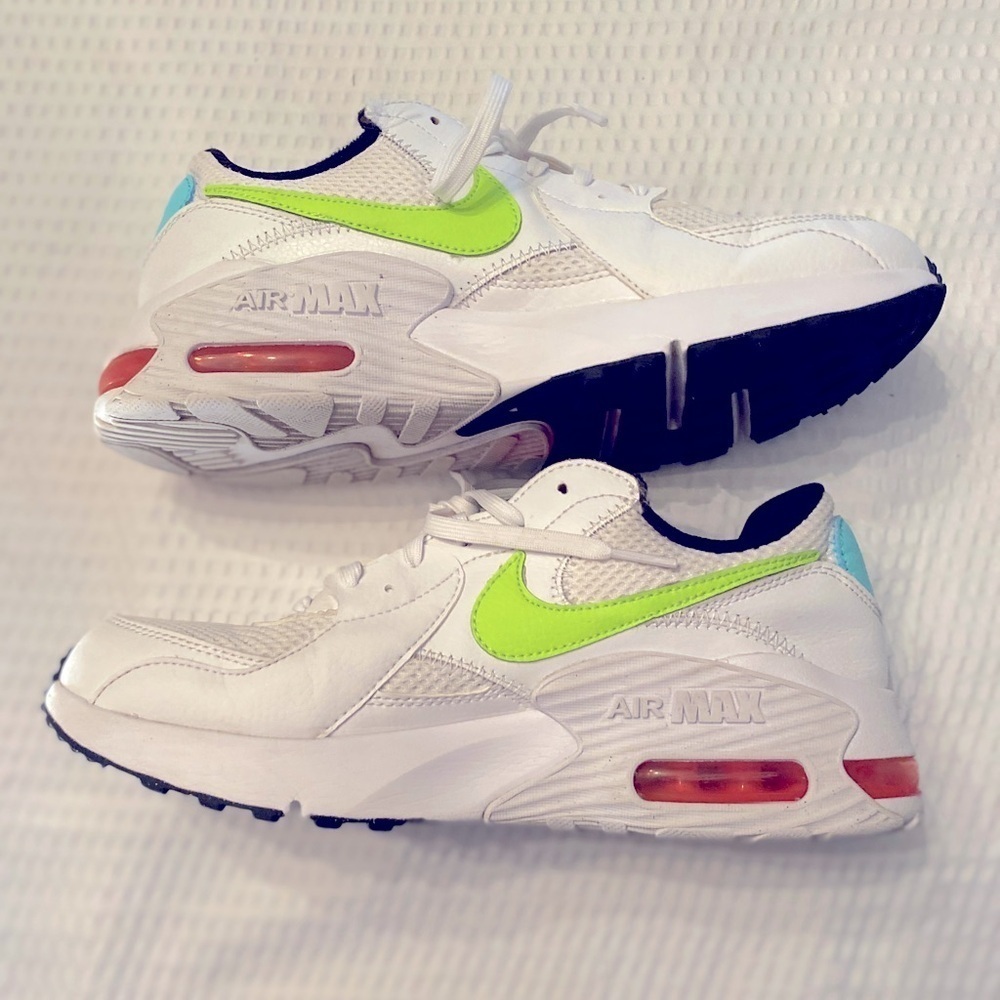 Nike Air Max Excee Sneakers White Lime Size 8.5